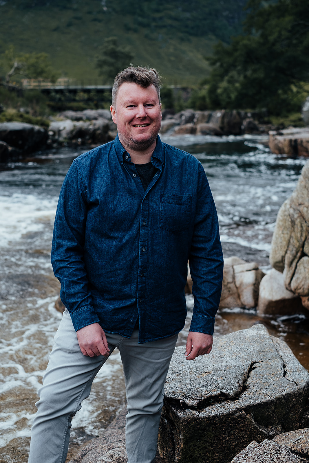 Sean, owner of Glenan Lodge, in Glencoe